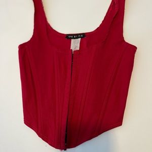 Red Corset Top